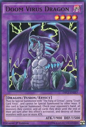 Doom Virus Dragon (DRL3-EN057) - Dragons of Legend: Unleashed 1st Edition