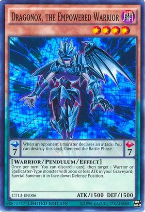 Dragonox, the Empowered Warrior (CT13-EN006) - 2016 Mega-Tins Limited