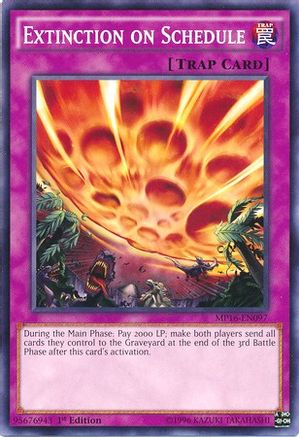 Extinction on Schedule (MP16-EN097) - 2016 Mega-Tins Mega Pack Unlimited