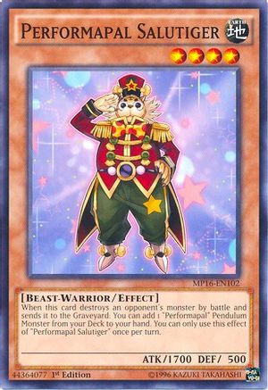 Performapal Salutiger (MP16-EN102) - 2016 Mega-Tins Mega Pack Unlimited