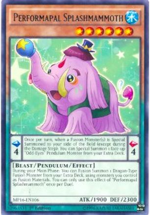 Performapal Splashmammoth (MP16-EN106) - 2016 Mega-Tins Mega Pack Unlimited