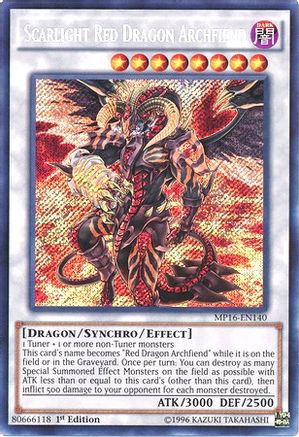 Scarlight Red Dragon Archfiend (MP16-EN140) - 2016 Mega-Tins Mega Pack 1st Edition