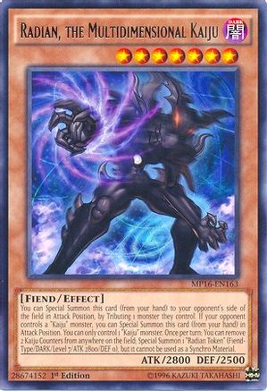 Radian, the Multidimensional Kaiju (MP16-EN163) - 2016 Mega-Tins Mega Pack Unlimited