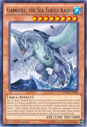 Gameciel, the Sea Turtle Kaiju (MP16-EN164) - 2016 Mega-Tins Mega Pack 1st Edition