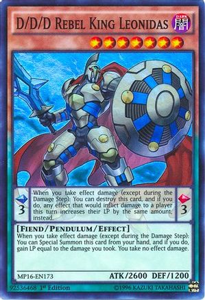 D/D/D Rebel King Leonidas (MP16-EN173) - 2016 Mega-Tins Mega Pack Unlimited
