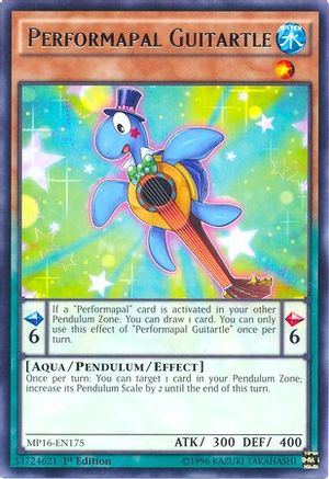 Performapal Guitartle (MP16-EN175) - 2016 Mega-Tins Mega Pack 1st Edition