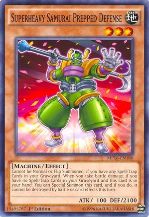 Superheavy Samurai Prepped Defense (MP16-EN180) - 2016 Mega-Tins Mega Pack Unlimited
