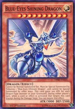 Blue-Eyes Shining Dragon - DPRP-EN026 - Duelist Pack: Rivals of the Pharaoh 1st Edition