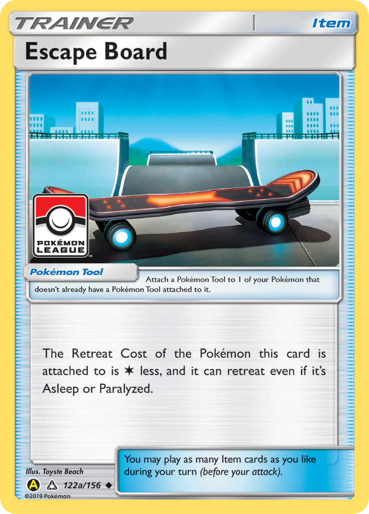 Escape Board - 122a/156 (Pokemon League) 122a/156 - League & Championship Cards Reverse Holofoil