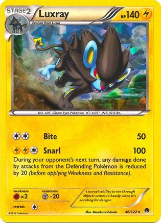 Luxray - 46/122 (Cracked Ice Holo) 46 - Deck Exclusives Holofoil