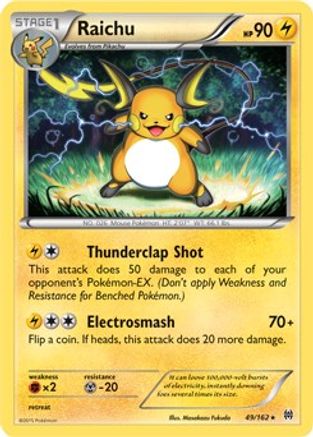 Raichu - 49/162 (XY BREAKthrough) 49 - Deck Exclusives Holofoil