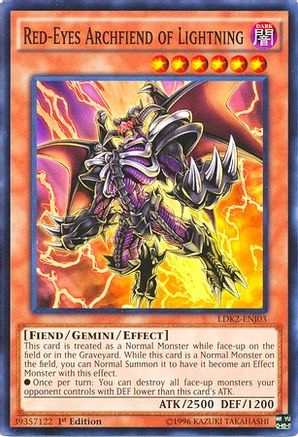 Red-Eyes Archfiend of Lightning (LDK2-ENJ03) - Legendary Decks II Unlimited