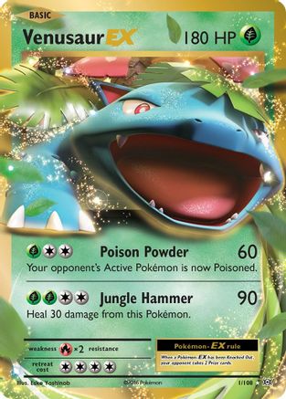 Venusaur EX 1/108 - XY  Evolutions Holofoil