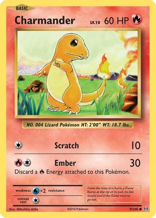 Charmander 9/108 - XY  Evolutions