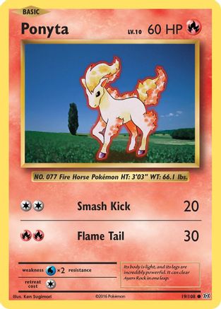 Ponyta 19/108 - XY  Evolutions