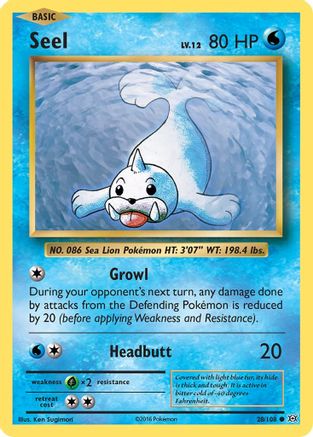 Seel 28/108 - Evolutions Reverse Holofoil