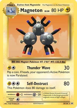 Magneton 38/108 - Evolutions Holofoil