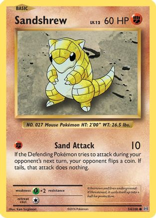 Sandshrew 54/108 - Evolutions Reverse Holofoil