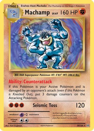 Machamp 59/108 - Evolutions Holofoil