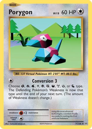 Porygon 71/108 - XY  Evolutions