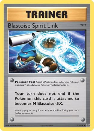Blastoise Spirit Link 73/108 - XY  Evolutions Reverse Holofoil