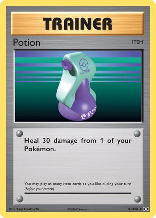 Potion 83/108 - XY  Evolutions Reverse Holofoil
