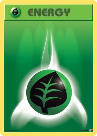 Grass Energy 91/108 - Evolutions Reverse Holofoil