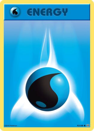 Water Energy 93/108 - XY  Evolutions Reverse Holofoil