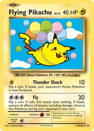 Flying Pikachu 110/108 - Evolutions