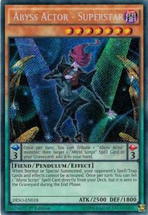 Abyss Actor - Superstar - DESO-EN018 - Destiny Soldiers 1st Edition