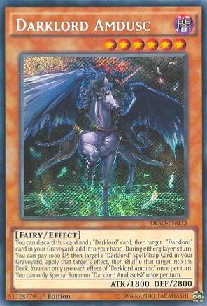 Darklord Amdusc (DESO-EN033) - Destiny Soldiers 1st Edition