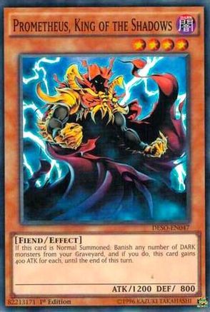 Prometheus, King of the Shadows (DESO-EN047) - Destiny Soldiers 1st Edition