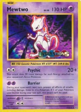 Mewtwo (XY Evolutions Prerelease) 51 - XY Promos Holofoil