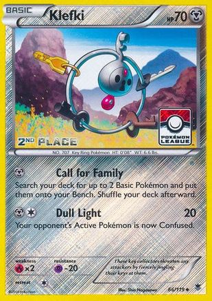 Klefki - 66/119 (Pokemon League) [2nd Place] 66 - League & Championship Cards Reverse Holofoil