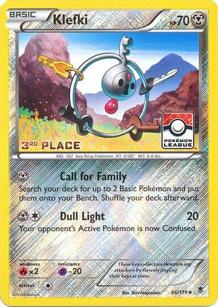 Klefki - 66/119 (League Promo) [3rd Place] 66 - League & Championship Cards Reverse Holofoil