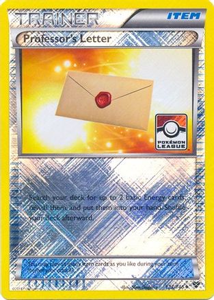 Professor's Letter - 123/146 (Pokemon League) 123 - League & Championship Cards Reverse Holofoil