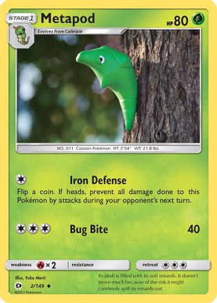 Metapod 2/149 - Sun & Moon