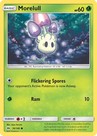 Morelull 16/149 - SM Base Set Reverse Holofoil