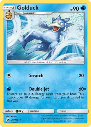 Golduck 29/149 - Sun & Moon Reverse Holofoil