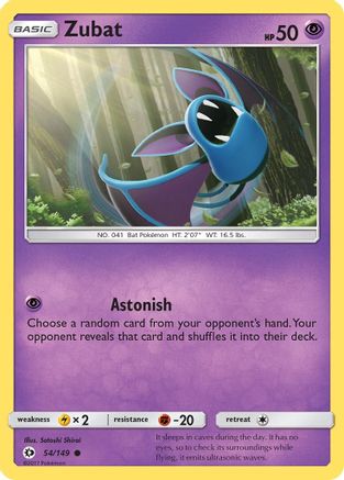 Zubat 54/149 - SM Base Set