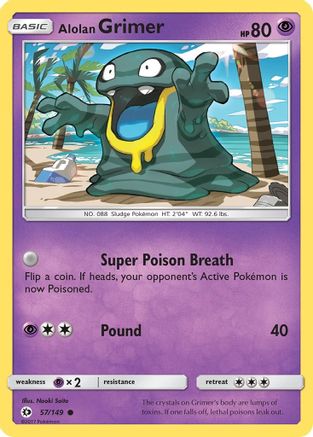 Alolan Grimer 57/149 - Sun & Moon Reverse Holofoil