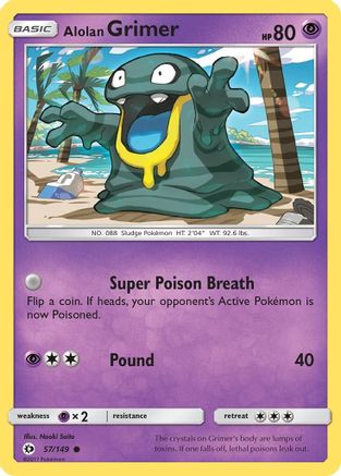 Alolan Grimer 57/149 - SM Base Set Reverse Holofoil
