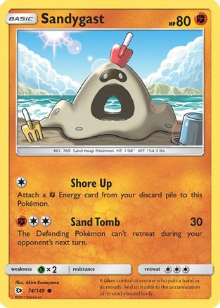 Sandygast 74/149 - SM Base Set Reverse Holofoil