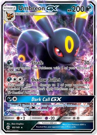 Umbreon GX 80/149 - SM Base Set Holofoil