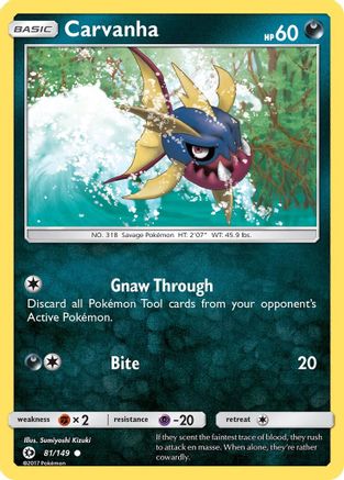 Carvanha 81/149 - SM Base Set