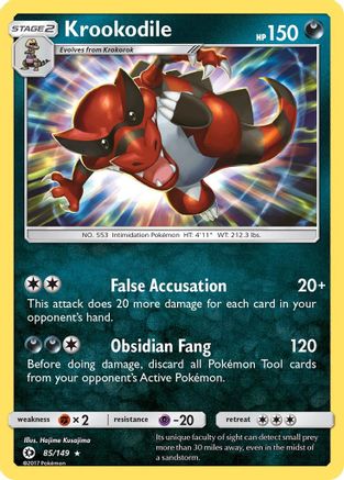 Krookodile 85/149 - Sun & Moon Holofoil