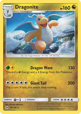 Dragonite 96/149 - Sun & Moon Holofoil