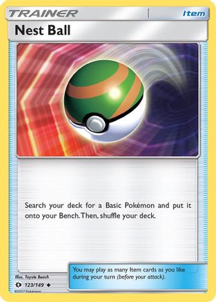 Nest Ball 123/149 - Sun & Moon Reverse Holofoil