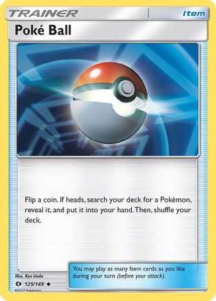 Poké Ball 125/149 - Sun & Moon Reverse Holofoil