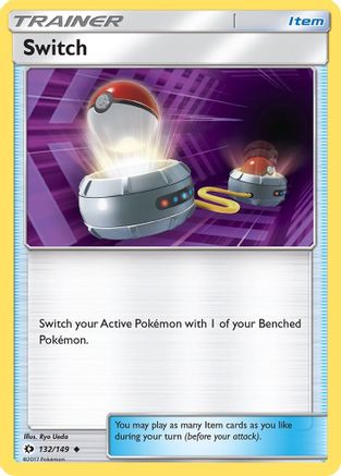 Switch 132/149 - Sun & Moon Reverse Holofoil